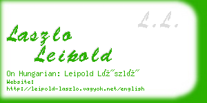 laszlo leipold business card